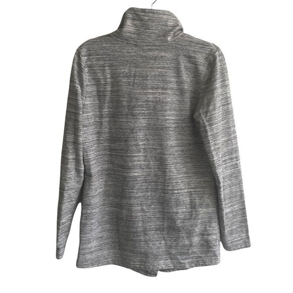 Danskin Grey Asymmetrical Long Sleeve Sweater Jacket Grey M - Picture 4 of 10